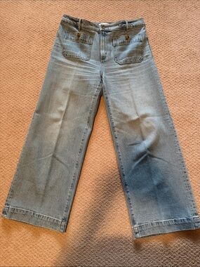 LOFT Palmer Light Blue Wide-Leg Jeans